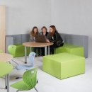 CUBE Big Sofa Set bestehend aus 6 Teilen, schwer entflammbar