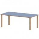 Tisch ZALOTTI mit Linoleum-Belag