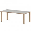 Tisch ZALOTTI mit Linoleum-Belag