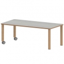 Tisch ZALOTTI mit Linoleum-Belag