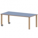 Tisch ZALOTTI mit Linoleum-Belag