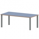 Tisch ZALOTTI mit Linoleum-Belag