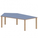 Tisch ZALOTTI mit Linoleum-Belag