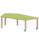 Tisch ZALOTTI mit Linoleum-Belag