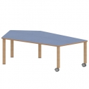 Tisch ZALOTTI mit Linoleum-Belag