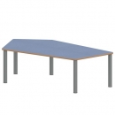 Tisch ZALOTTI mit Linoleum-Belag