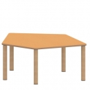 Tisch ZALOTTI mit Linoleum-Belag