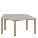 Tisch ZALOTTI mit Linoleum-Belag