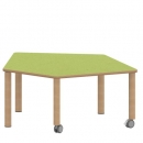 Tisch ZALOTTI mit Linoleum-Belag