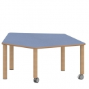Tisch ZALOTTI mit Linoleum-Belag