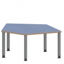 Tisch ZALOTTI mit Linoleum-Belag