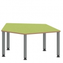 Tisch ZALOTTI mit Linoleum-Belag