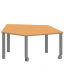 Tisch ZALOTTI mit Linoleum-Belag