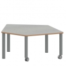 Tisch ZALOTTI mit Linoleum-Belag