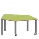 Tisch ZALOTTI mit Linoleum-Belag