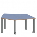 Tisch ZALOTTI mit Linoleum-Belag