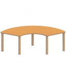 Tisch ZALOTTI mit Linoleum-Belag