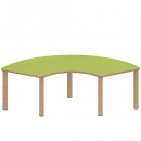 Tisch ZALOTTI mit Linoleum-Belag