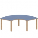 Tisch ZALOTTI mit Linoleum-Belag