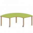 Tisch ZALOTTI mit Linoleum-Belag
