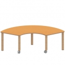 Tisch ZALOTTI mit Linoleum-Belag