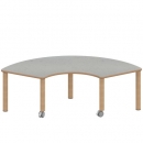 Tisch ZALOTTI mit Linoleum-Belag