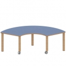 Tisch ZALOTTI mit Linoleum-Belag