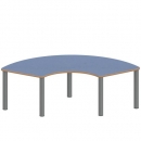 Tisch ZALOTTI mit Linoleum-Belag