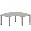 Tisch ZALOTTI mit Linoleum-Belag