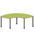 Tisch ZALOTTI mit Linoleum-Belag