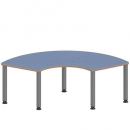 Tisch ZALOTTI mit Linoleum-Belag