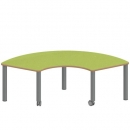 Tisch ZALOTTI mit Linoleum-Belag