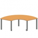 Tisch ZALOTTI mit Linoleum-Belag
