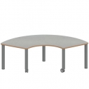 Tisch ZALOTTI mit Linoleum-Belag