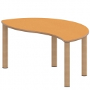 Tisch ZALOTTI mit Linoleum-Belag
