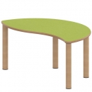 Tisch ZALOTTI mit Linoleum-Belag