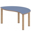 Tisch ZALOTTI mit Linoleum-Belag