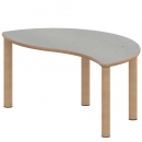 Tisch ZALOTTI mit Linoleum-Belag