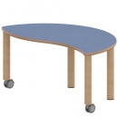 Tisch ZALOTTI mit Linoleum-Belag