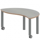 Tisch ZALOTTI mit Linoleum-Belag