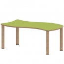 Tisch ZALOTTI mit Linoleum-Belag