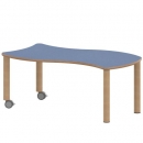 Tisch ZALOTTI mit Linoleum-Belag