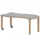 Tisch ZALOTTI mit Linoleum-Belag