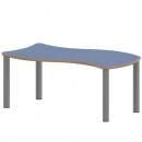 Tisch ZALOTTI mit Linoleum-Belag