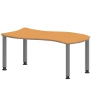 Tisch ZALOTTI mit Linoleum-Belag