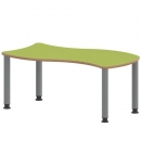 Tisch ZALOTTI mit Linoleum-Belag
