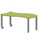 Tisch ZALOTTI mit Linoleum-Belag