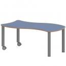 Tisch ZALOTTI mit Linoleum-Belag