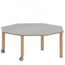 Tisch ZALOTTI mit Linoleum-Belag