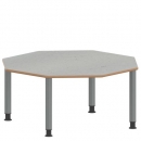 Tisch ZALOTTI mit Linoleum-Belag
